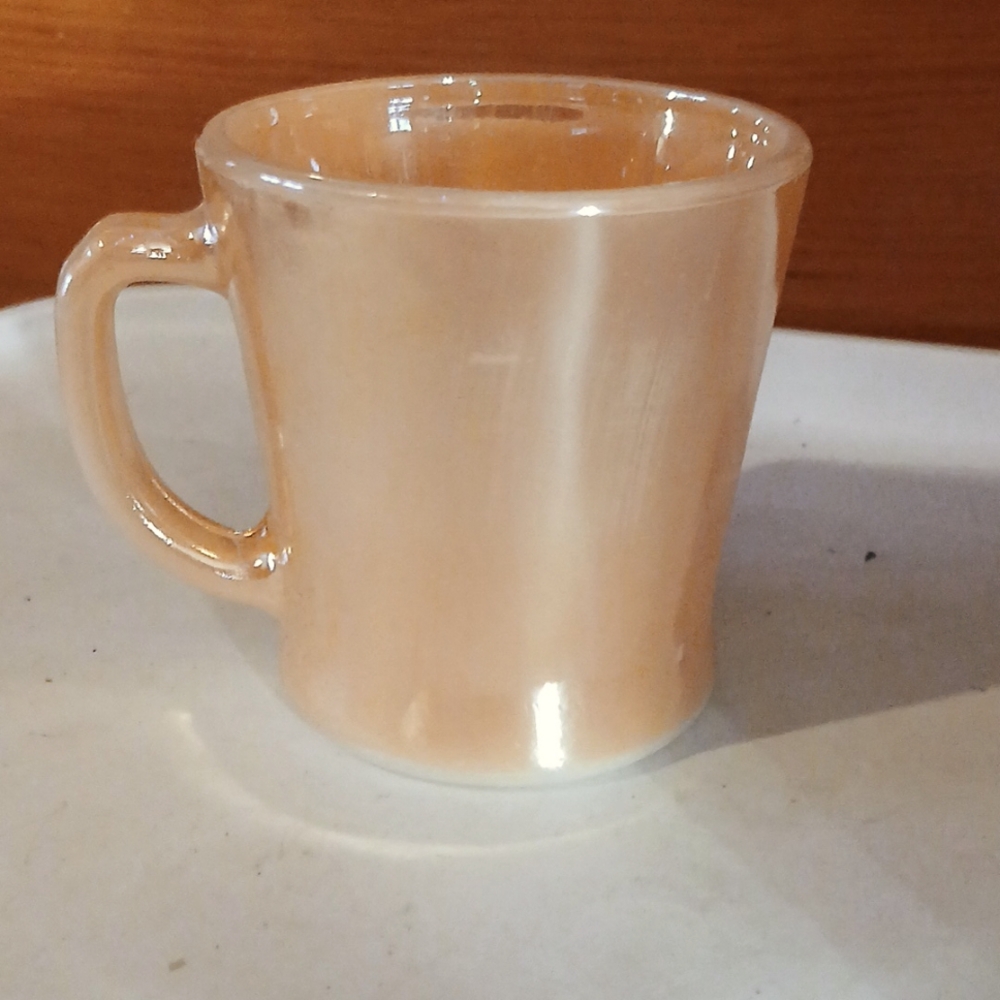 Fire King Cream Dinnerware Mug with Tapered Design